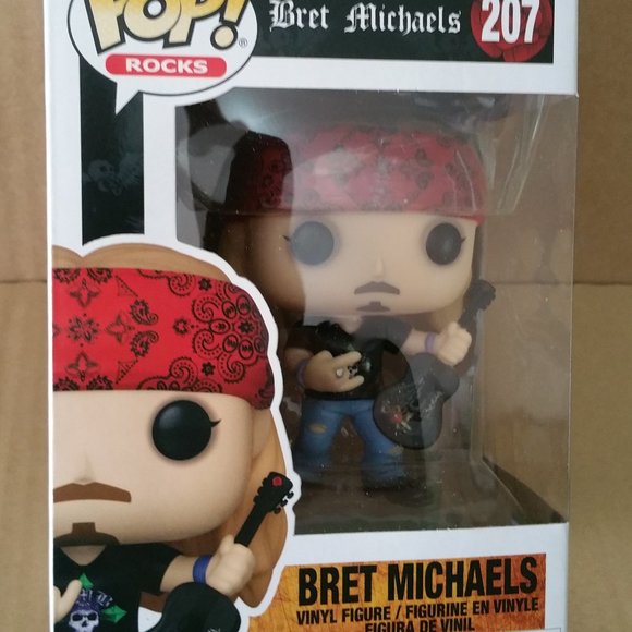 Funko Pop Rocks: Bret Michaels Vinyl Figure #207 - Picture 1 of 16